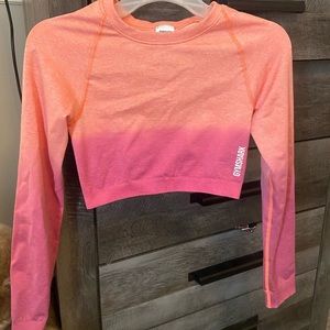 GYMSHARK long sleeve crop top